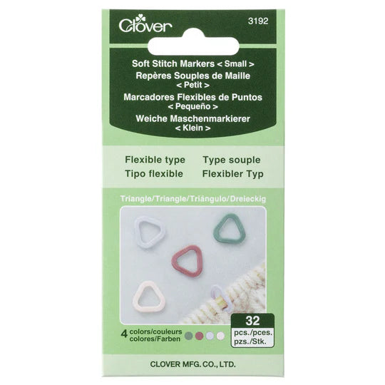 Clover Soft (Flexible) Stitch Markers - various sizes