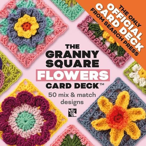 The Granny Square Flowers Card Deck - 50 Mix & Match Designs