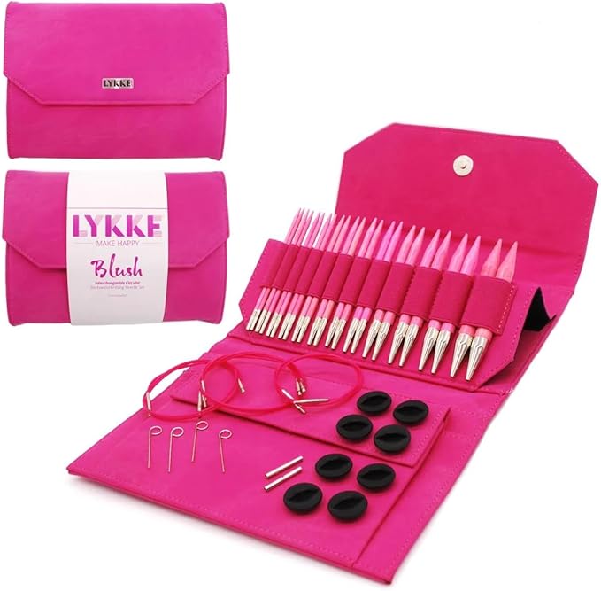 Lykke 5" IC Birchwood Knitting Needle Set - BLUSH