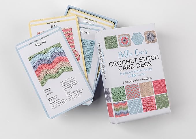 Bella Coco's Crochet Stitch Card Deck - A Pocket Stitch Library in 52 Cards