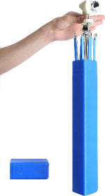 Estelle Blue Swift Skein Holder with Blue Case