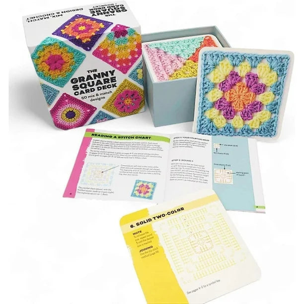 The Granny Square Card Deck - 50 Mix & Match Designs