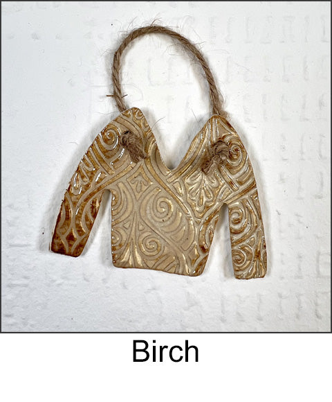 Sweater Ornaments - Sweetpease Studio - Porcelain