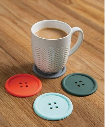 Coasters - Silicone Buttons