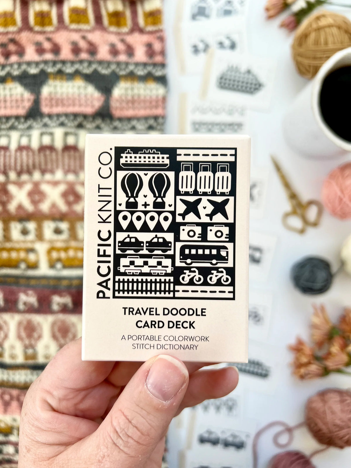 Doodle Card Deck - Portable Colorwork Stitch Dictionary - Assorted Designs