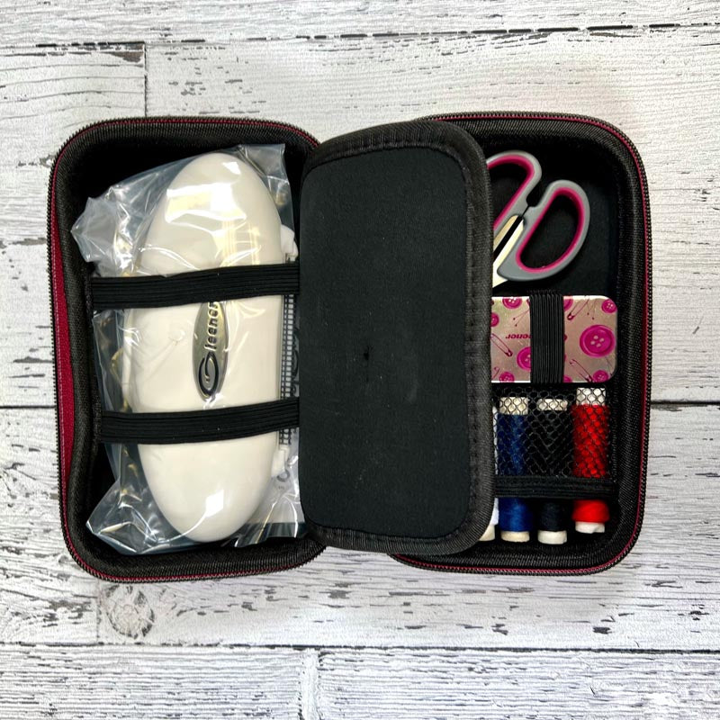 Gleener Quick Fix Compact Fabric Shaver & Sewing Kit