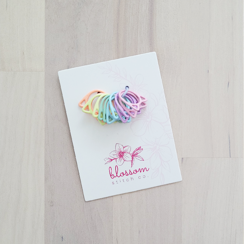 Blossom Stitch Co. Cat Head Stitch Marker Set
