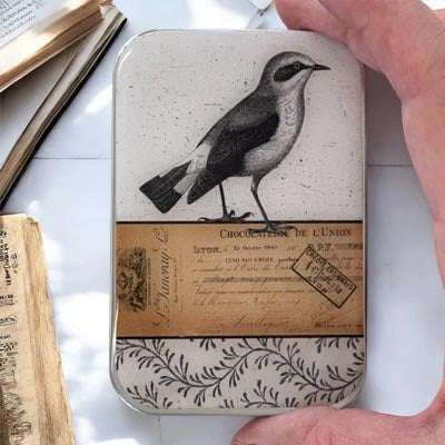 Firefly Notes Large Notions Tin with Bulb Stitch Markers