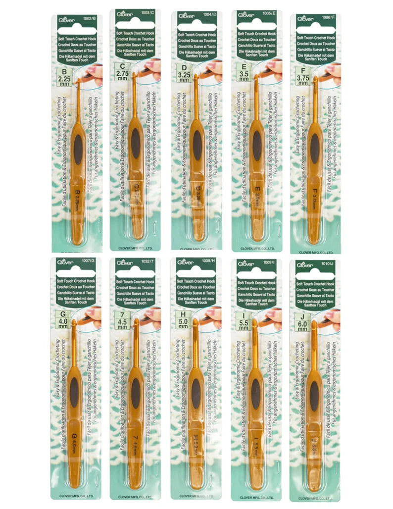 Clover Soft Touch Steel Crochet Hooks