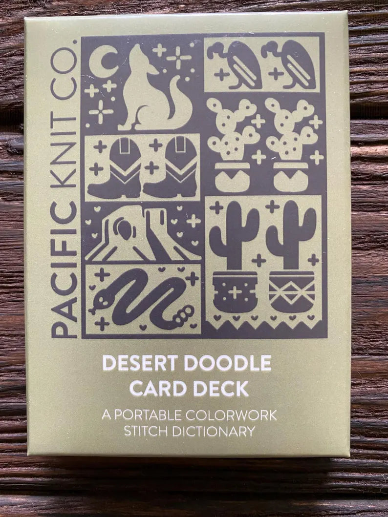 Doodle Card Deck - Portable Colorwork Stitch Dictionary - Assorted Designs