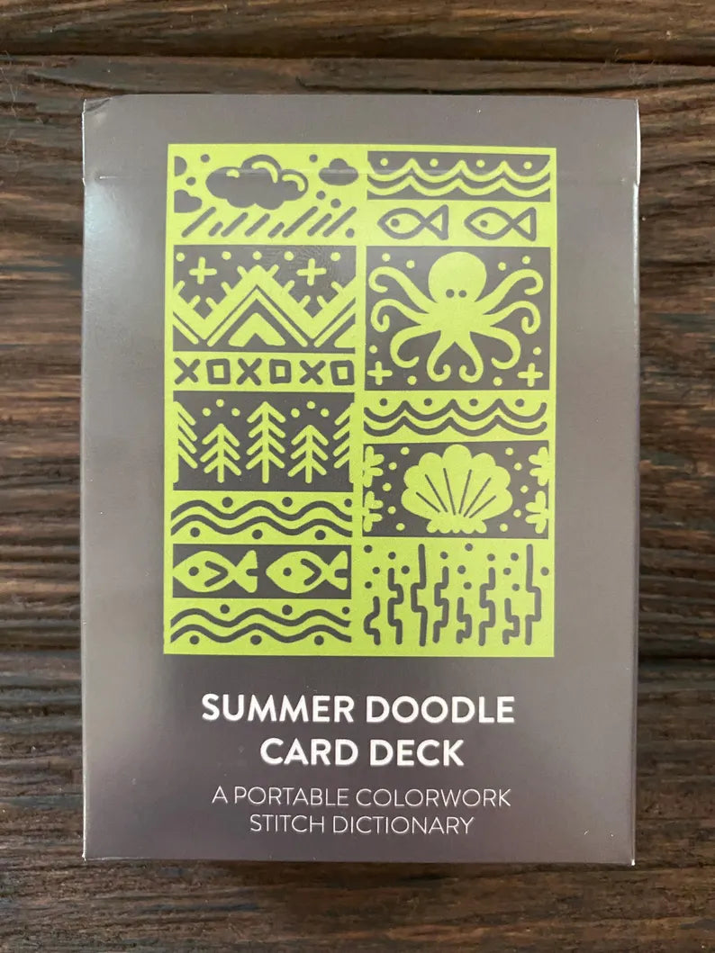 Doodle Card Deck - Portable Colorwork Stitch Dictionary - Assorted Designs