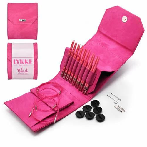 Lykke 5" IC Birchwood Knitting Needle Starter Set - BLUSH