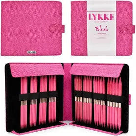 Lykke 6" DPN Birchwood Knitting Needle Large Set - BLUSH