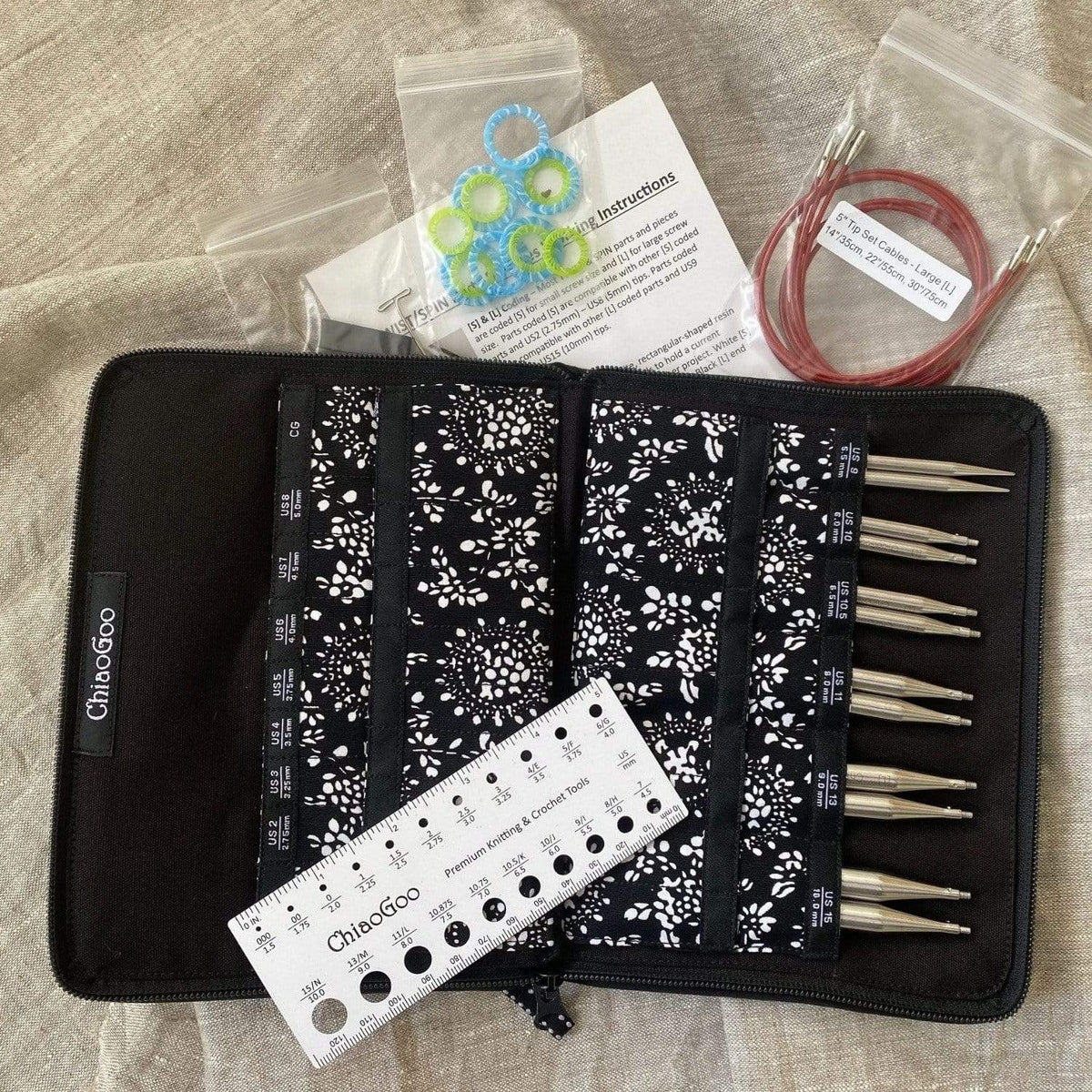 Chiao Goo Twist Red Lace 5" Large Set