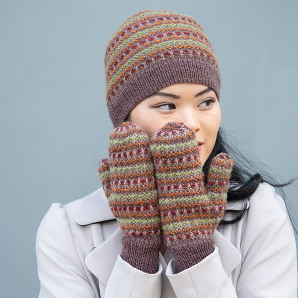 Autumn Blossom Hat Mittens Kit - Main Image