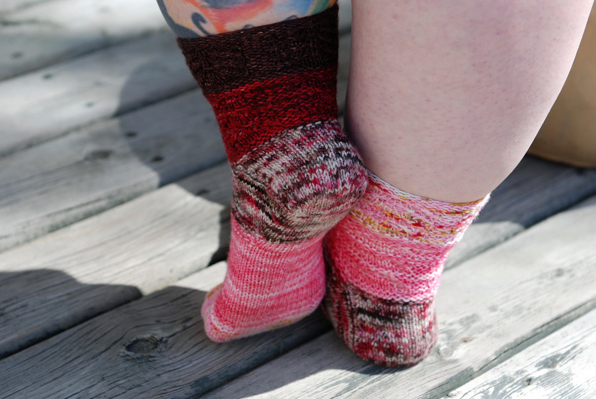 Chocolate Cherry Parfait Socks
