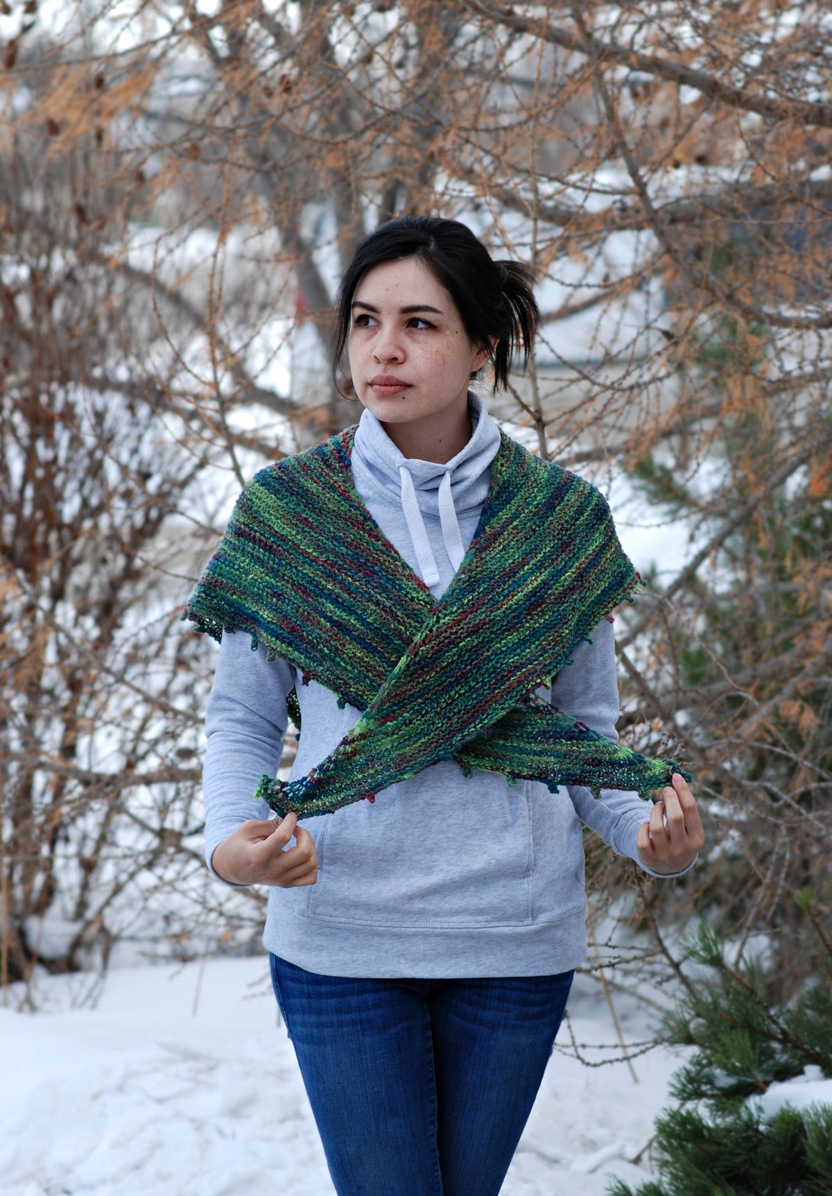 I Hugged a Bunny and I Liked it Shawl