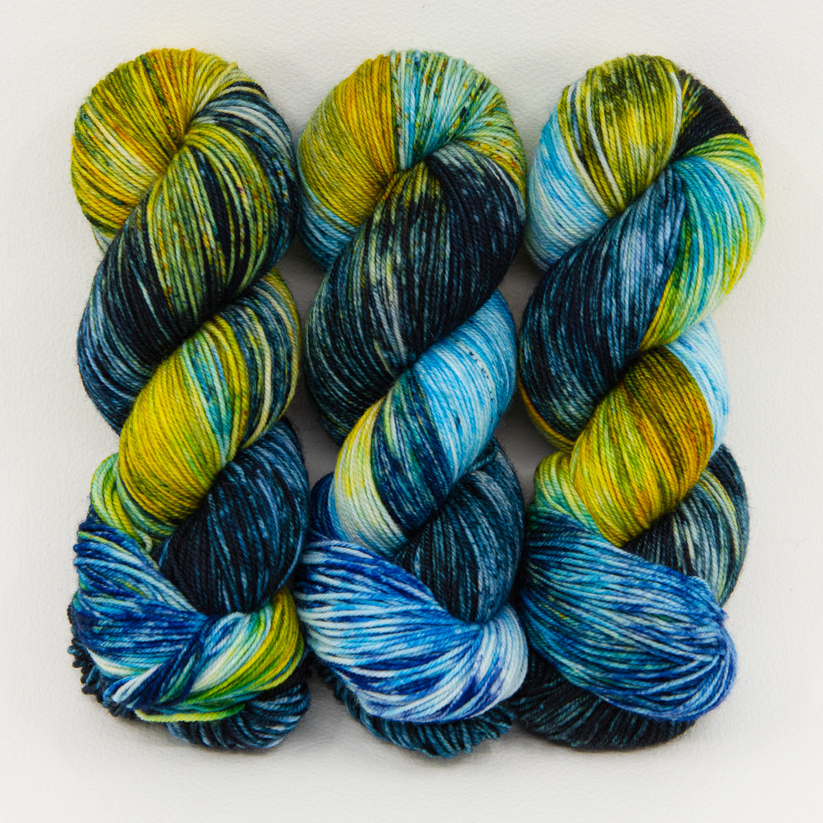 Starry Night - Van Gogh - Socknado Fingering - Dyed Stock