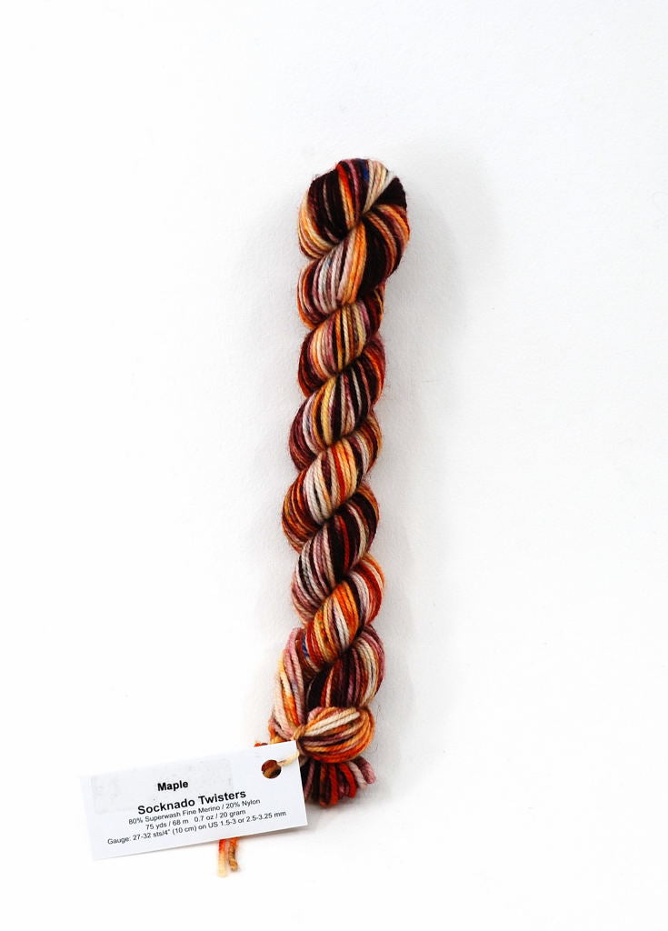 Maple - Socknado Mini Twister 20 Gram - Dyed Stock