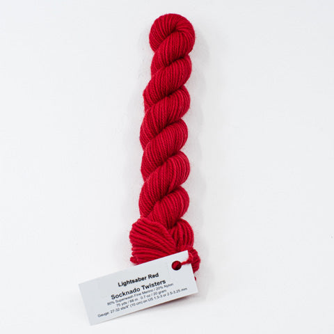 Red Light Sabre - Socknado Mini Twister 20 Gram - Dyed Stock