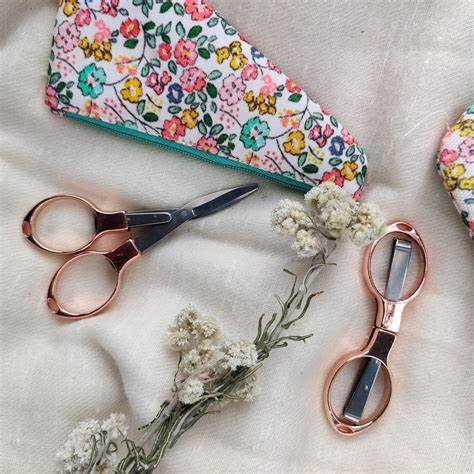 Rose Gold Folding Scissors from KnitPro