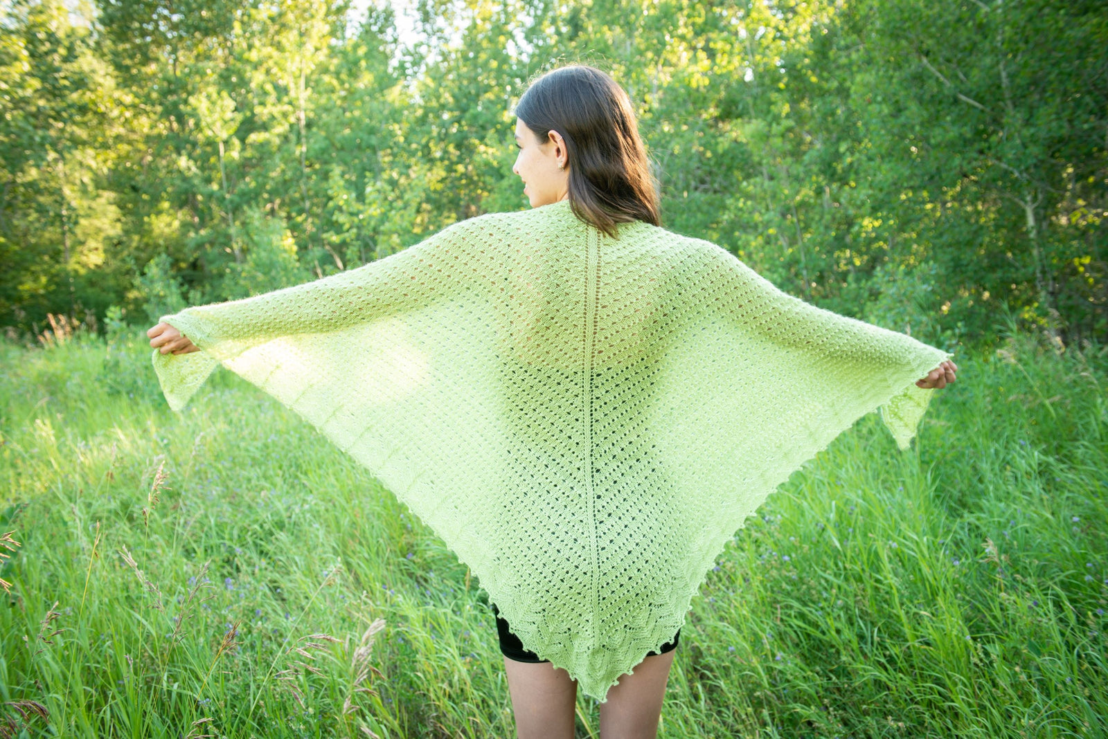 Breezy Starlight Summer Shawl KAL