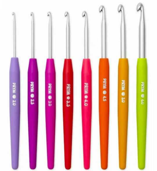 Prym 8PC Crochet Hook Set - Soft Touch