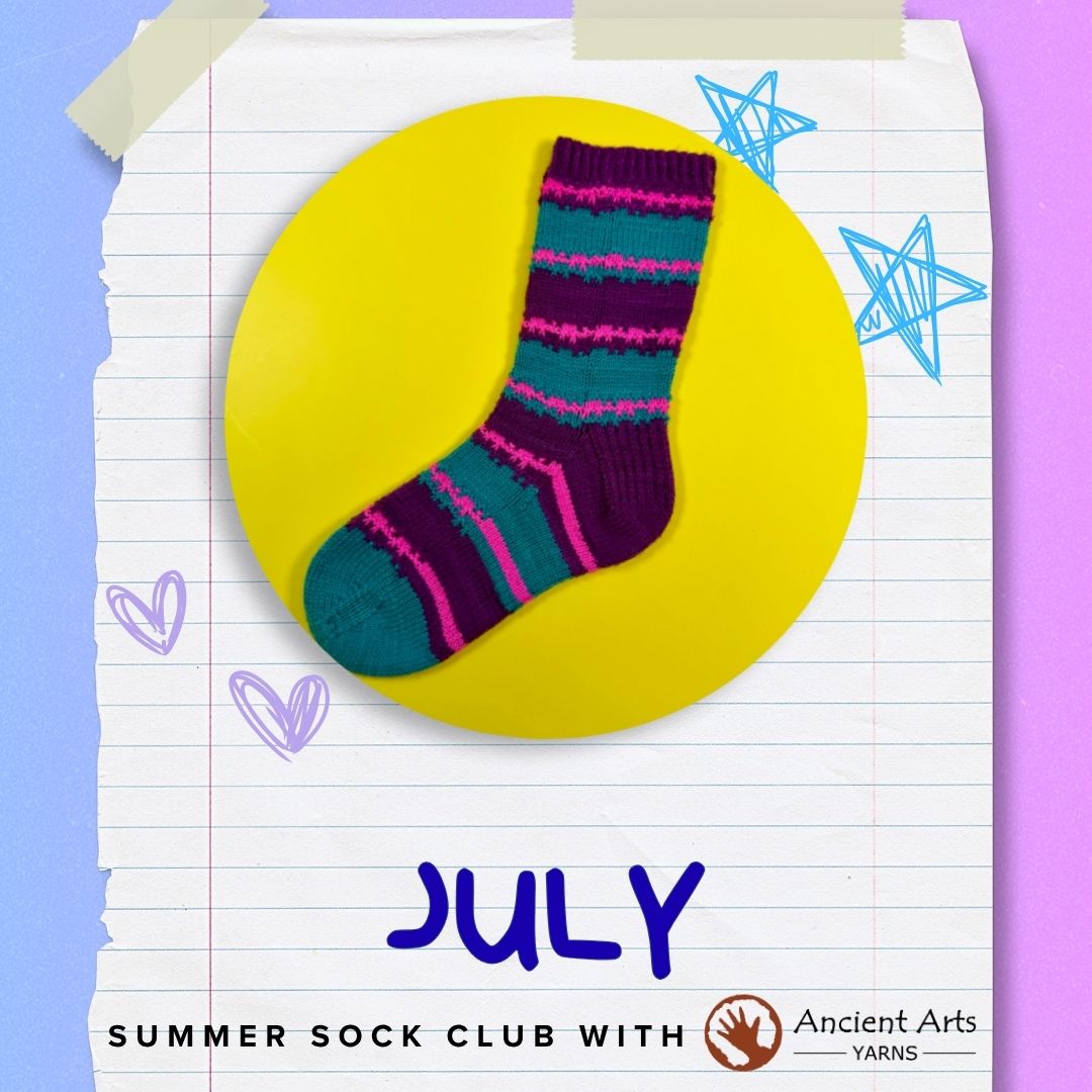 Summer Sock Club 2026 - July Pattern