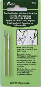 Clover Darning Needles with Latch Hook Eye Set (set of 2)