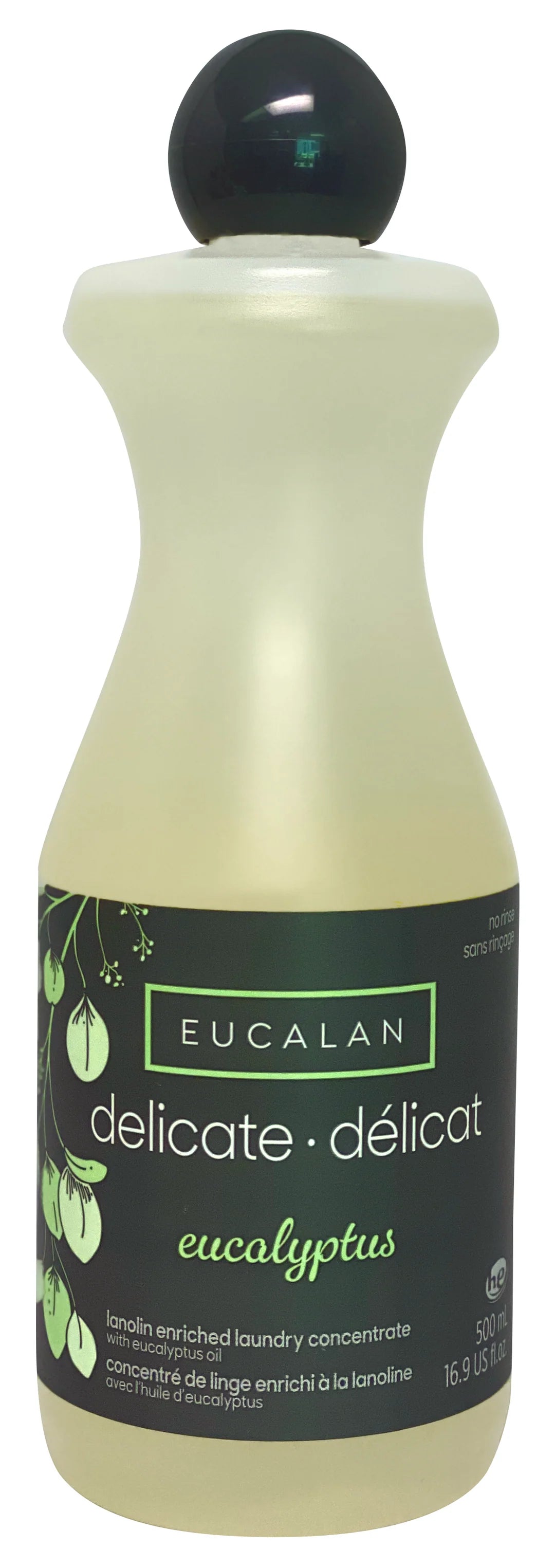 Eucalan Eucalyptus No Rinse Delicate Wash (Lanolin Enriched Concentrate), 500ml
