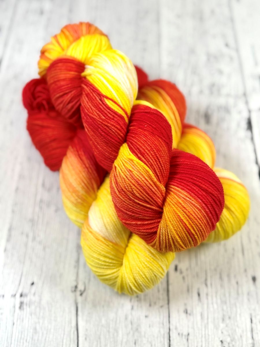 Candy Corn in Socknado Fingering / Sock - Dyed to Order