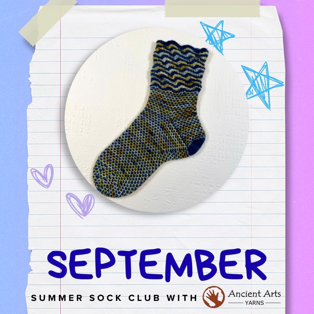 Summer Sock Club 2026 - September Kit: Amber Sea Socks