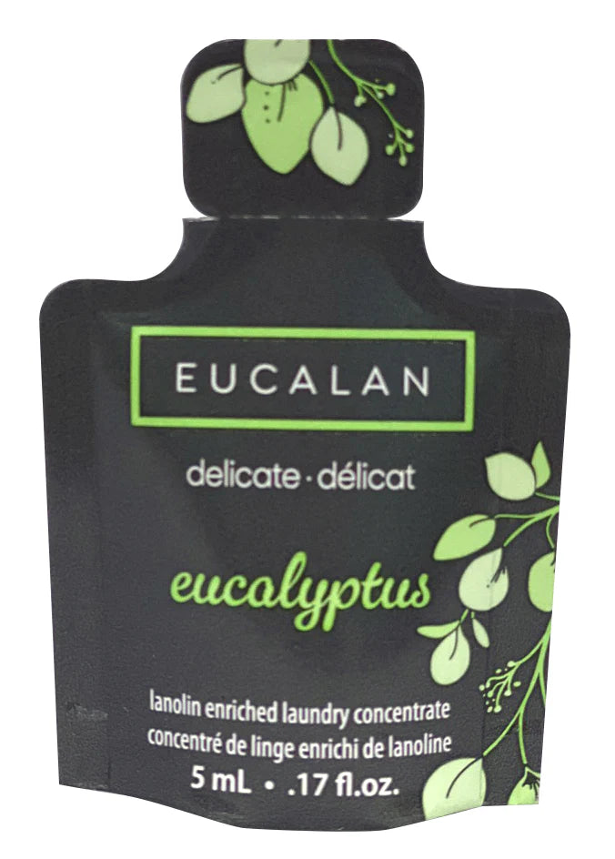 Eucalan Eucalyptus No Rinse Delicate Wash (Lanolin Enriched Concentrate), 5ml