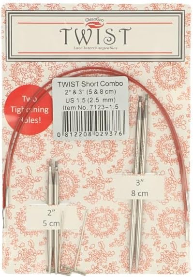 Chiao Goo Twist Short Combo 2&quot; &amp; 3&quot; (5 &amp; 8 cm)