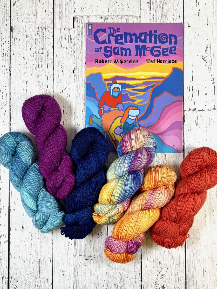 The Cremation of Sam McGee in Nettle DK Weight - Dyed to Order
