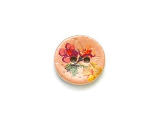 Coconut Floral Bunch Pink Buttons