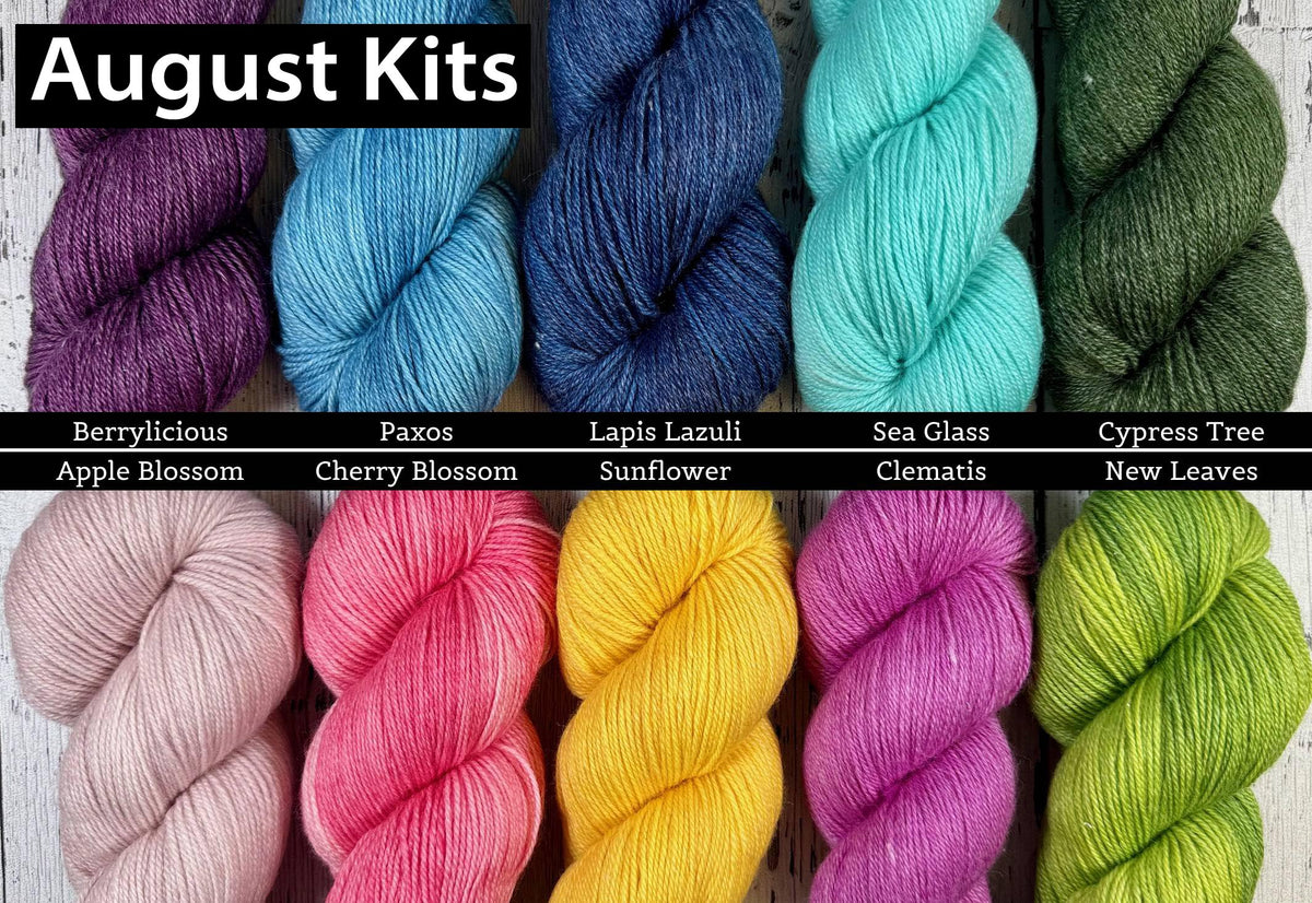 Summer Sock Club - THREE SOCK SET - JULY, AUGUST, and SEPTEMBER