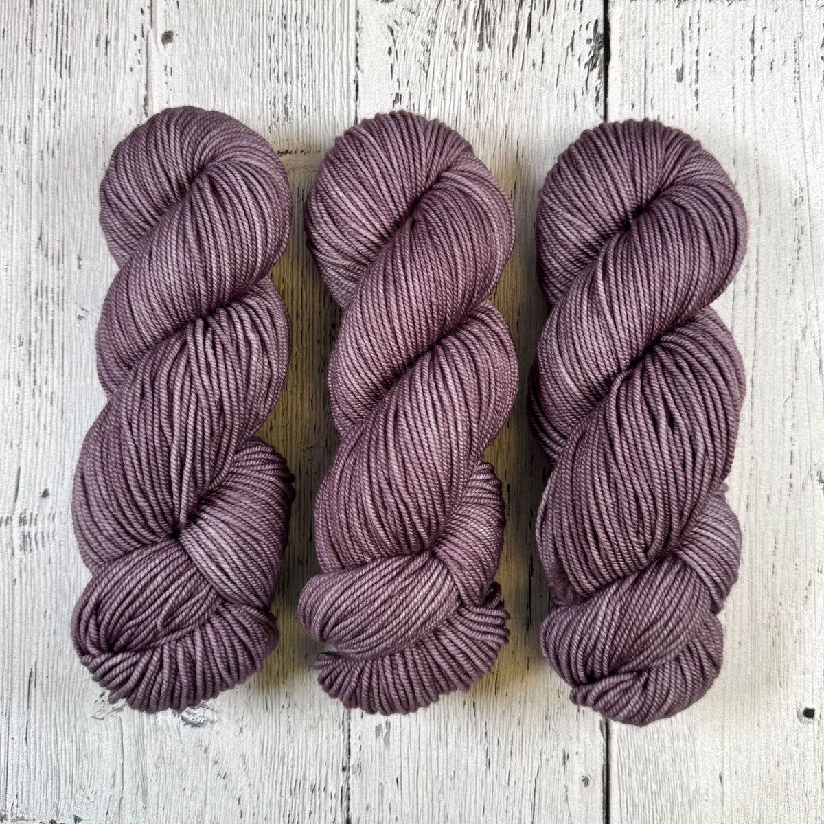 Baby Aubergine - Merino DK / Light Worsted - Dyed Stock