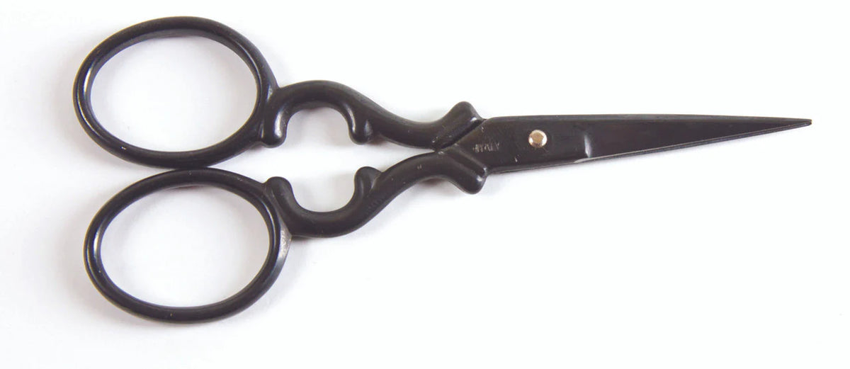Black Oxide Victorian Scissors 90mm  (3.5&quot;)
