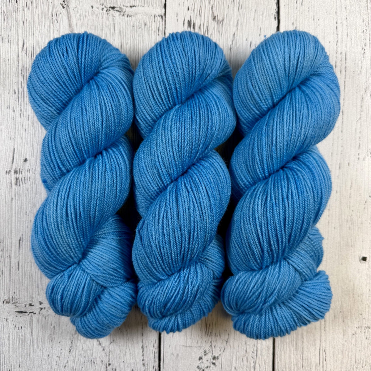Blue Light Sabre - Socknado Fingering - Dyed Stock