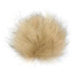 Faux Fur Pom Poms - Natural Colours