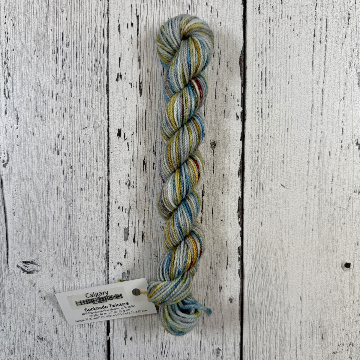 Calgary - Socknado Mini Twister 20 Gram - Dyed Stock