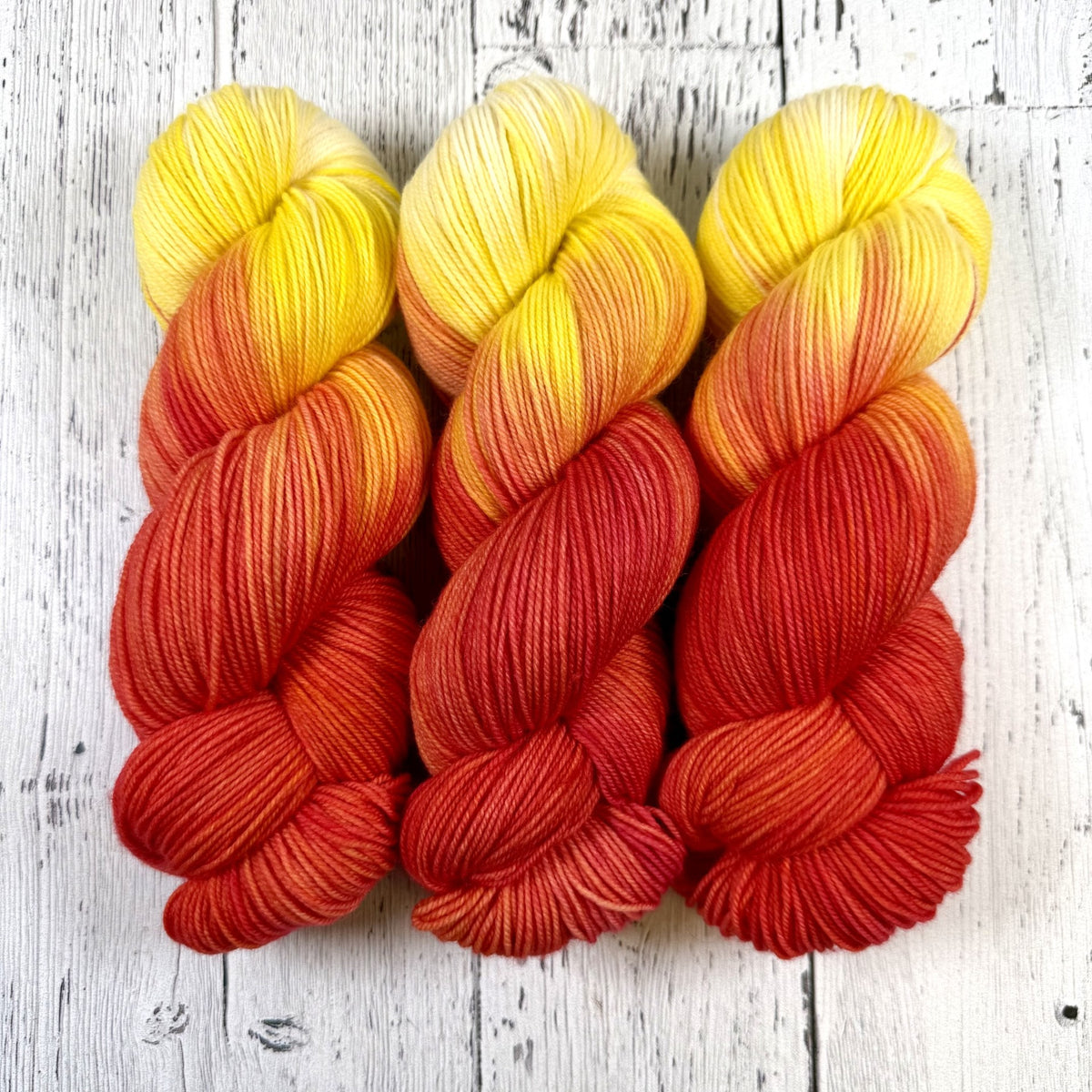 Candy Corn in Socknado Fingering / Sock - Dyed to Order