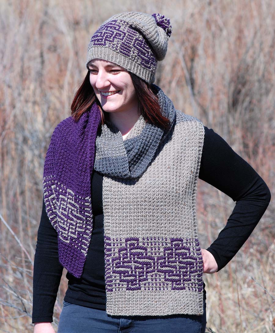 Mosaic Hat &amp; Scarf Kit