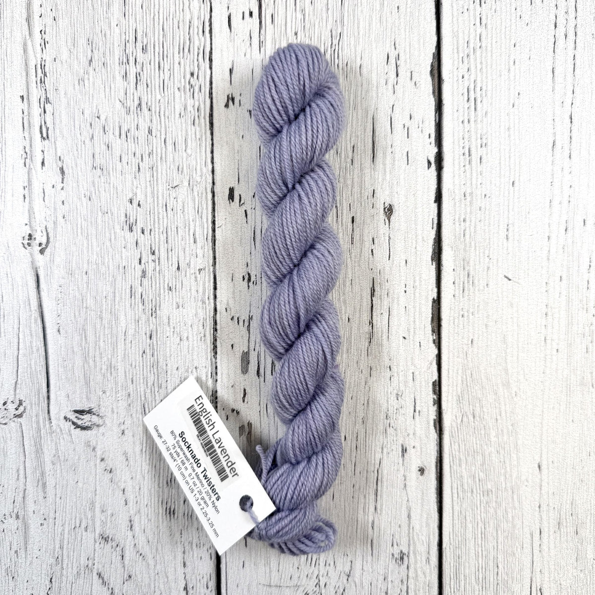 English Lavender - Socknado Mini Twister 20 Gram - Dyed Stock