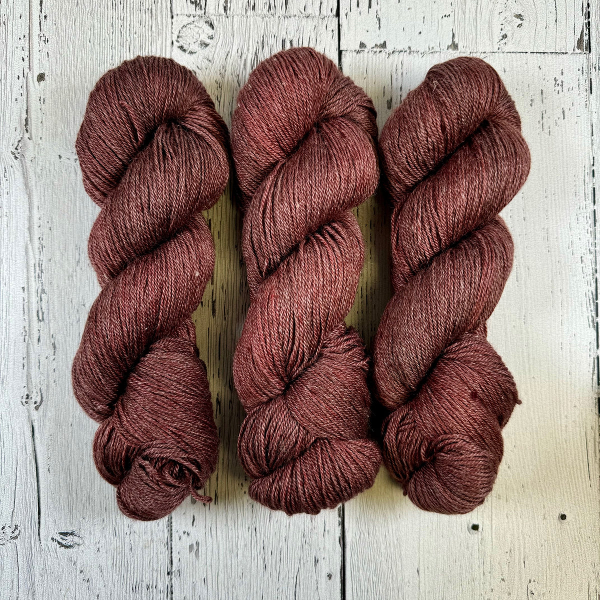 French Bordeaux - Little Nettle Soft Fingering - Dyed Stock