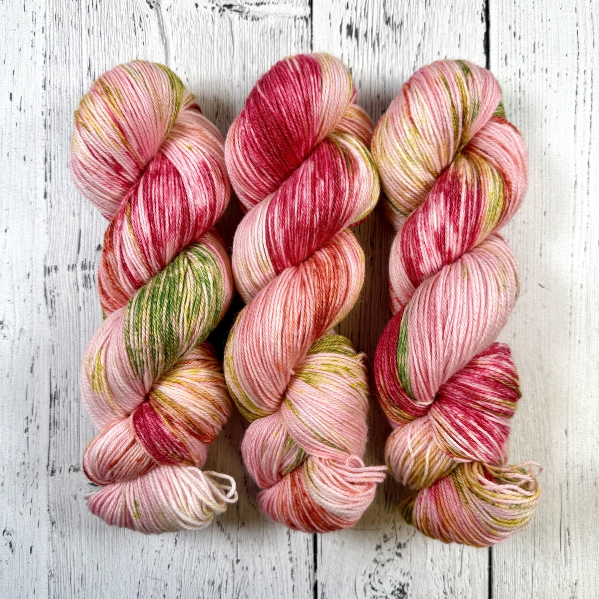 Garden Gnomes and Pink Flamingoes - Little Nettle Soft Fingering - Dye Lot Ends
