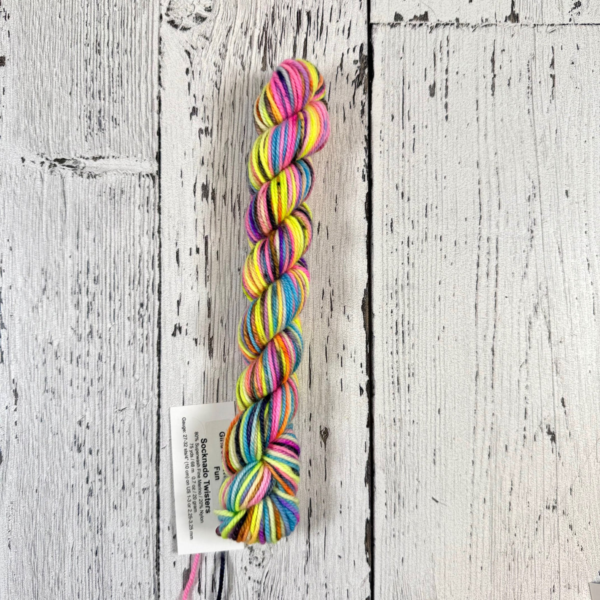 Girls Just Wanna Have Fun - Socknado Mini Twister 20 Gram - Dyed Stock