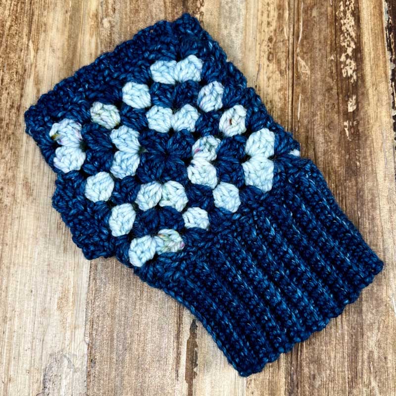 Granny Square Fingerless Mitts Crochet Class