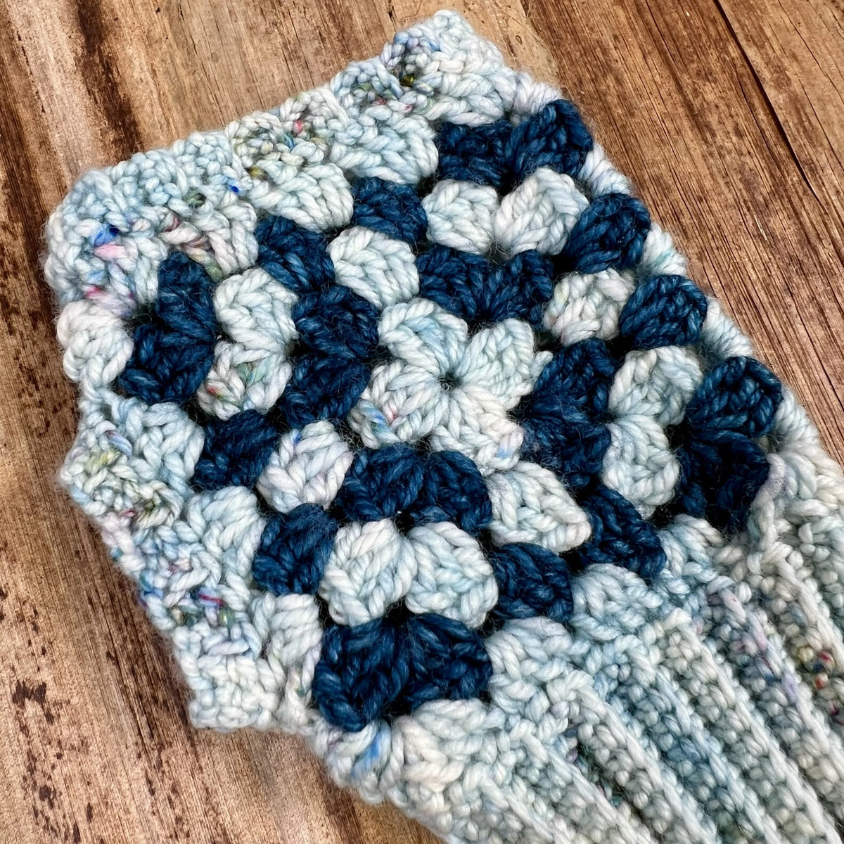 Granny Square Fingerless Mitts Crochet Class